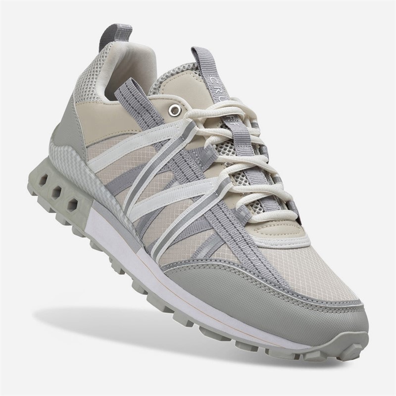 Cruyff Mens Fearia Hex-Tech Trainers Cream - Image 5