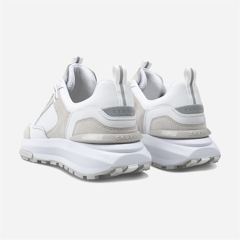 Cruyff Mens Rayado Trainers White/Grey - Image 3