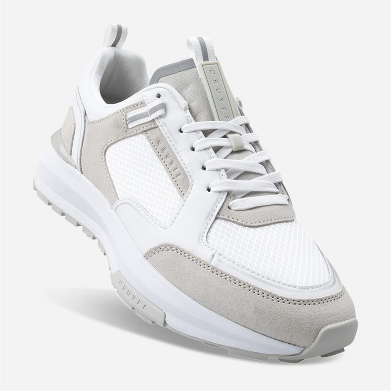Cruyff Mens Rayado Trainers White/Grey - Image 5