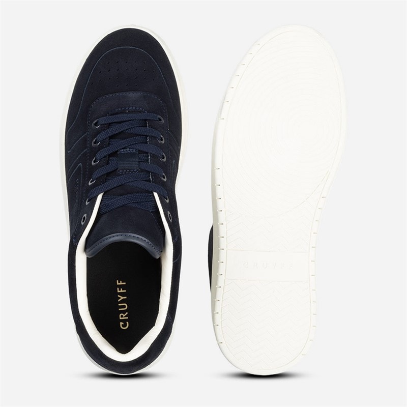 Cruyff Mens Endorsed Lux Trainers Navy - Image 2