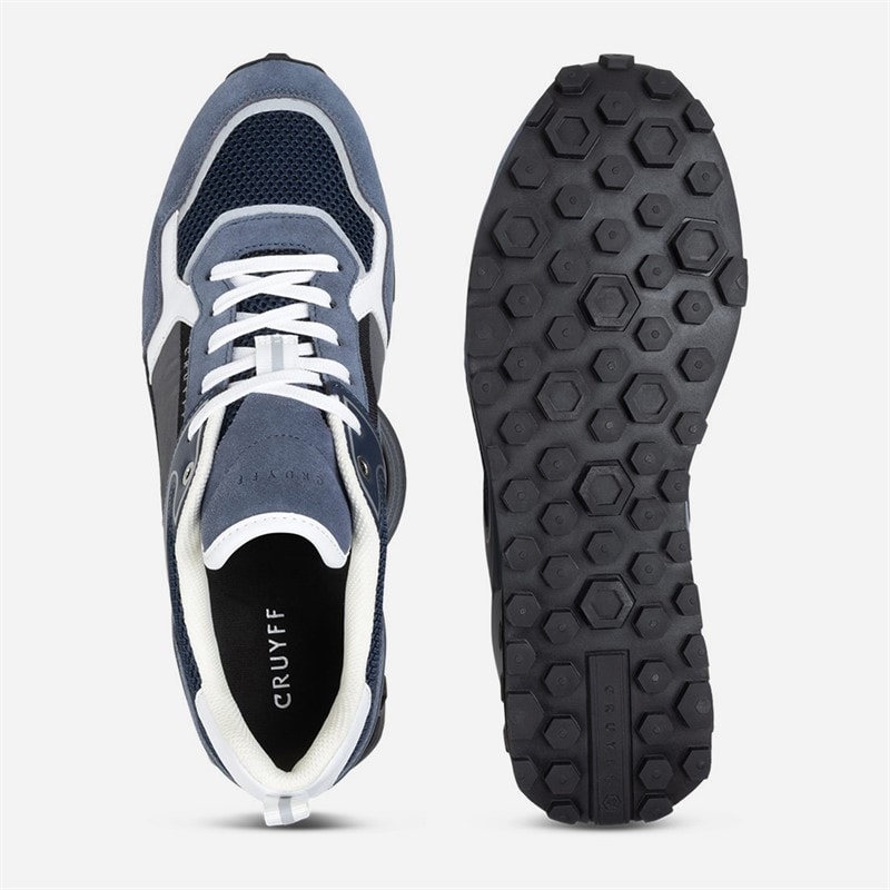 Cruyff Mens Fuori Trainers Grey/Blue - Image 2