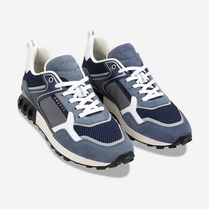 Cruyff Mens Fuori Trainers Grey/Blue - Image 4