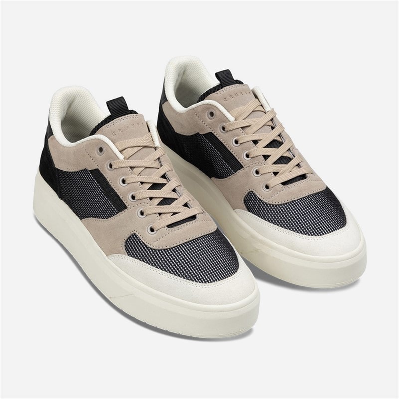 Cruyff Mens Terra Court Trainers Brown/White - Image 4