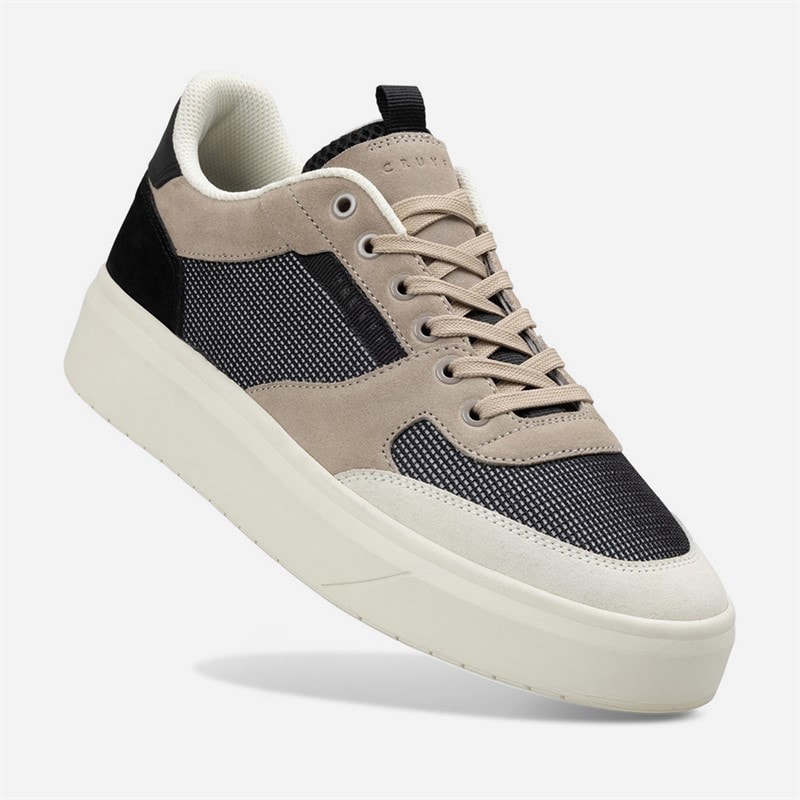 Cruyff Mens Terra Court Trainers Brown/White - Image 5