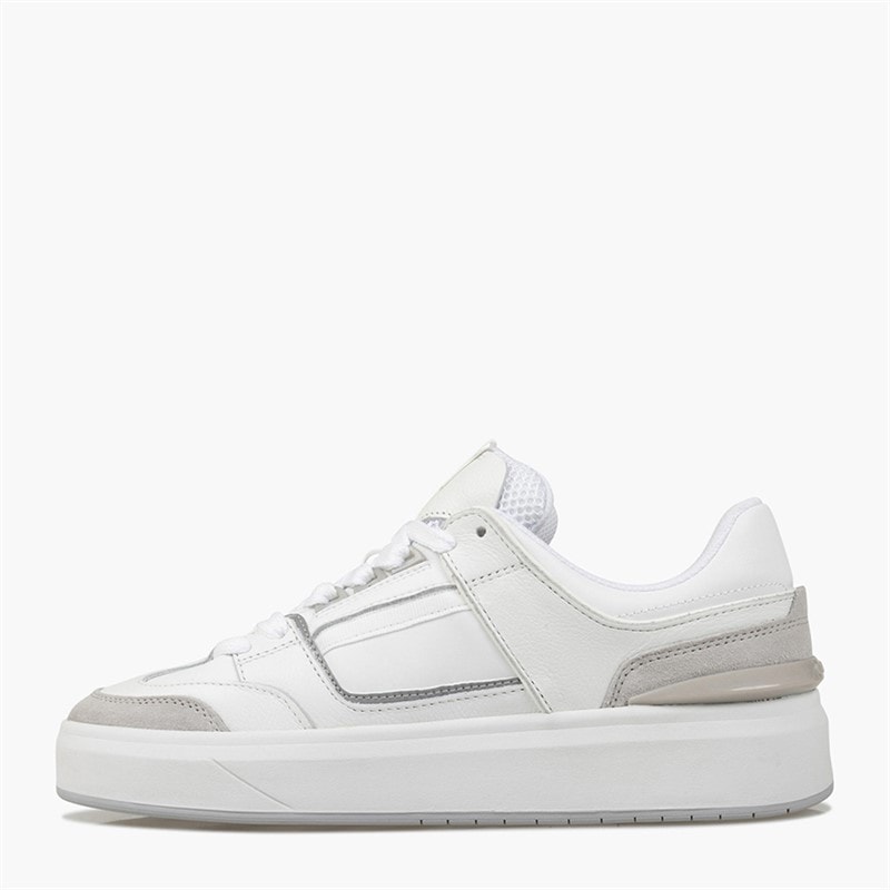 Cruyff Mens Kickturn Trainers White/Grey - Image 5