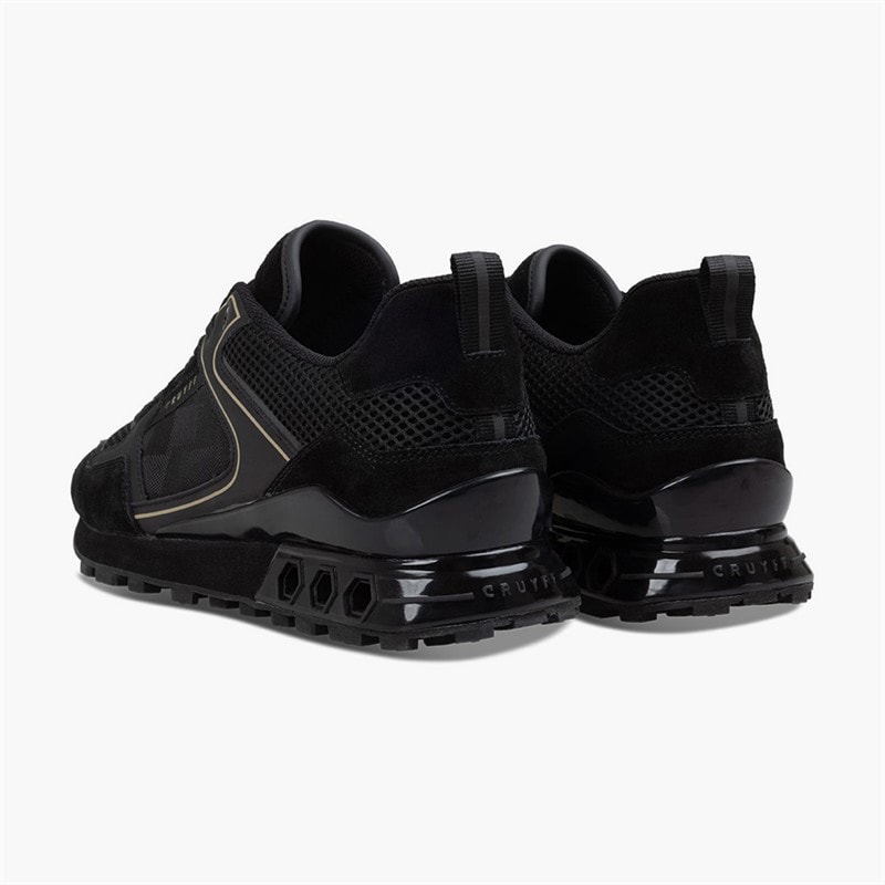 Cruyff Mens Fuori Trainers Black/Gold - Image 3