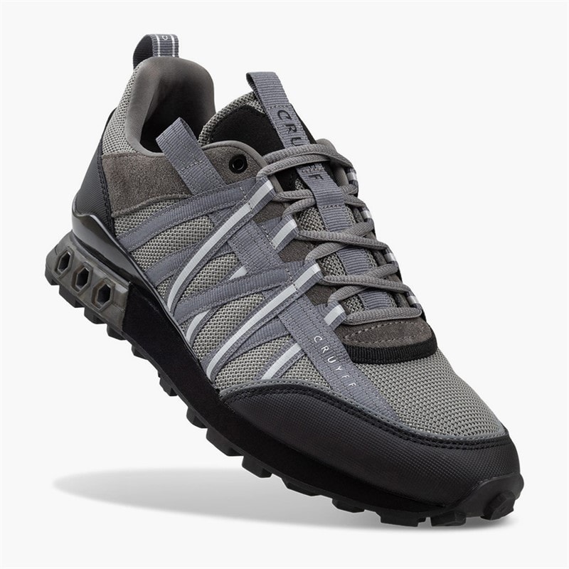 Cruyff Mens Fearia Eclipse Trainers Grey/Silver - Image 5