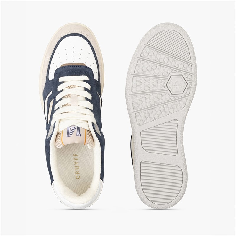 Cruyff Mens Volteria Trainers Navy/White - Image 2
