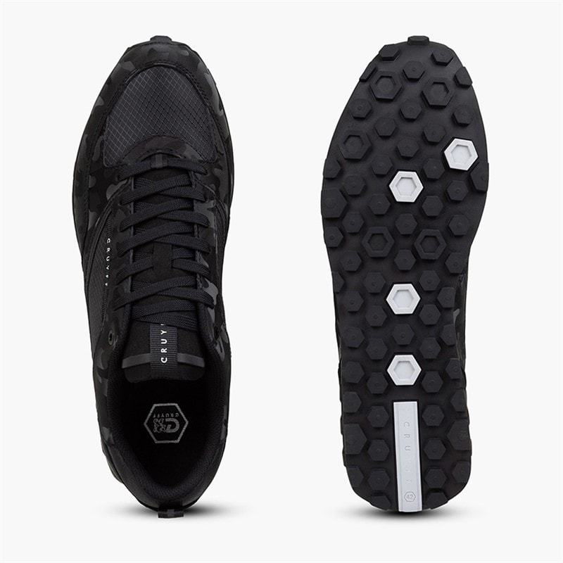 Cruyff Mens Snyper Trainers Black - Image 2