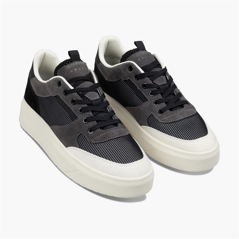 Cruyff Mens Terra Court Trainers Grey/White - Image 4