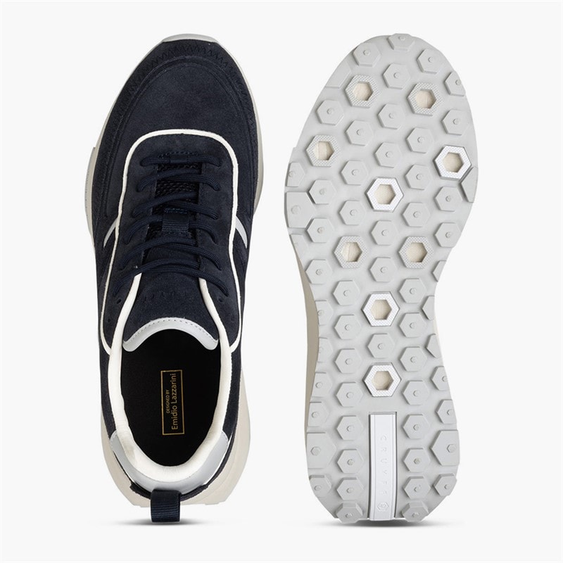 Cruyff Mens Ambruzzia Lux Trainers Navy - Image 2