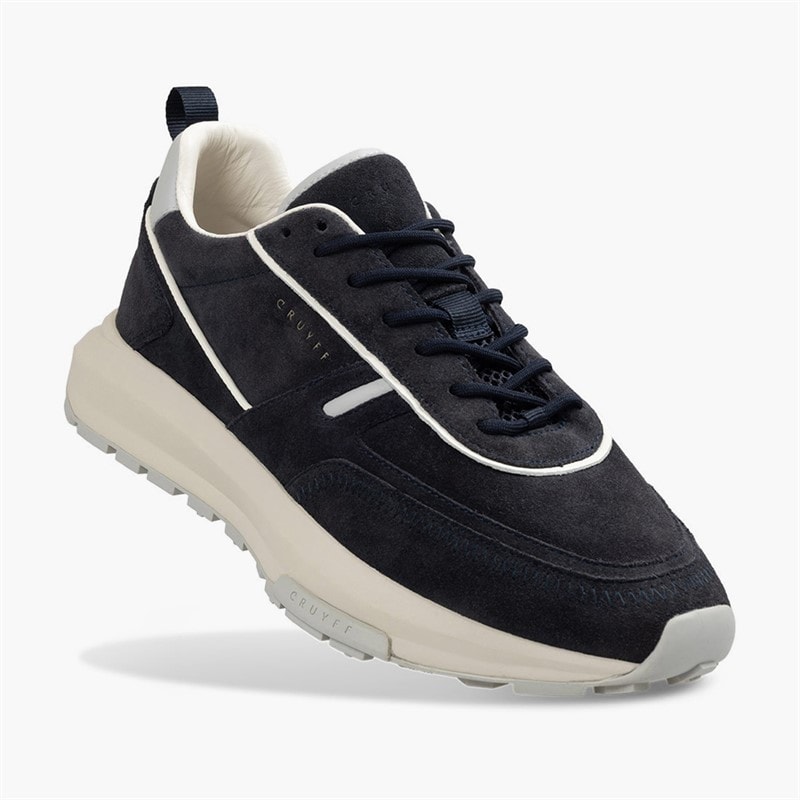 Cruyff Mens Ambruzzia Lux Trainers Navy - Image 5
