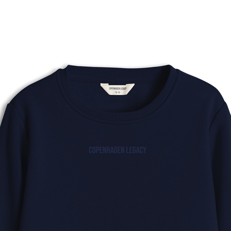 Copenhagen Legacy Kids Sweatshirt Navy - Image 3