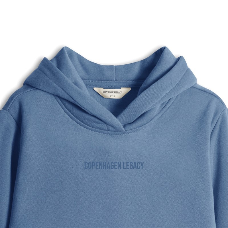 Copenhagen Legacy Kids Hoodie Denim Melange - Image 3