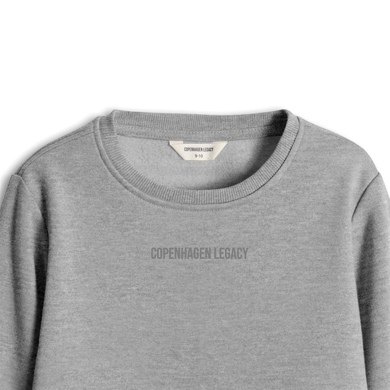 Copenhagen Legacy Kids Sweatshirt Grey Melange - Image 3