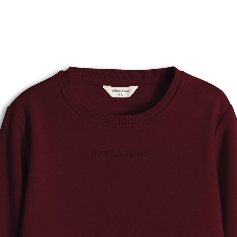 Copenhagen Legacy Kids Sweatshirt Bordeaux - Image 3