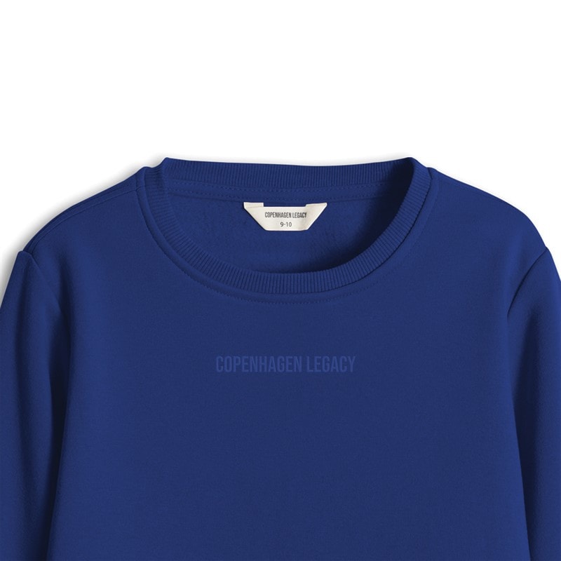 Copenhagen Legacy Kids Sweatshirt Cobalt Blue - Image 3
