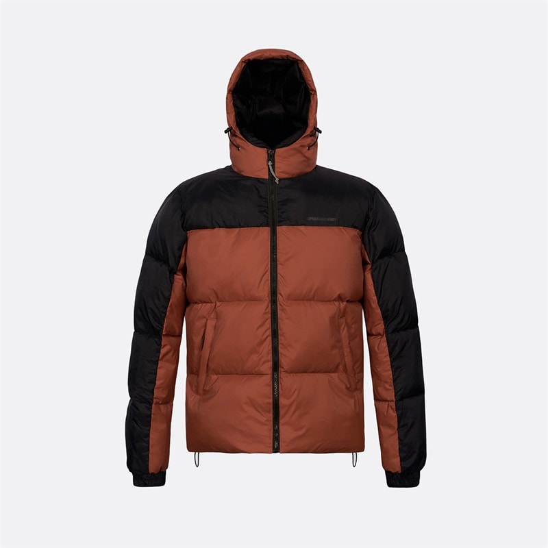 Copenhagen Legacy Mens Hooded Jacket Rust/Black