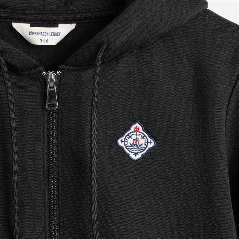 Copenhagen Legacy Boys Zip Hoodie Black - Image 3