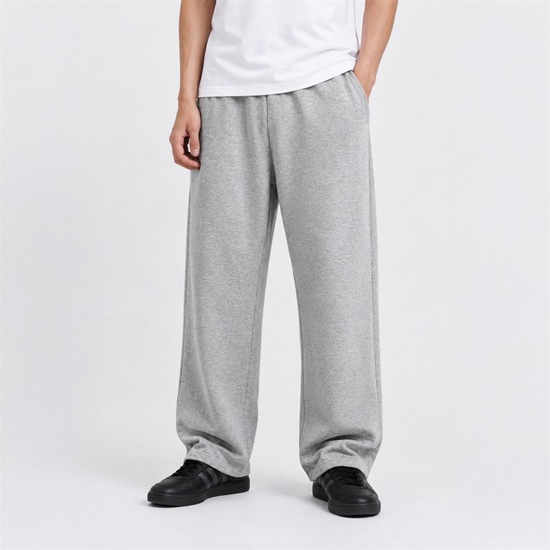 Copenhagen Legacy Mens Straight Leg Joggers Grey Melange - Image 1