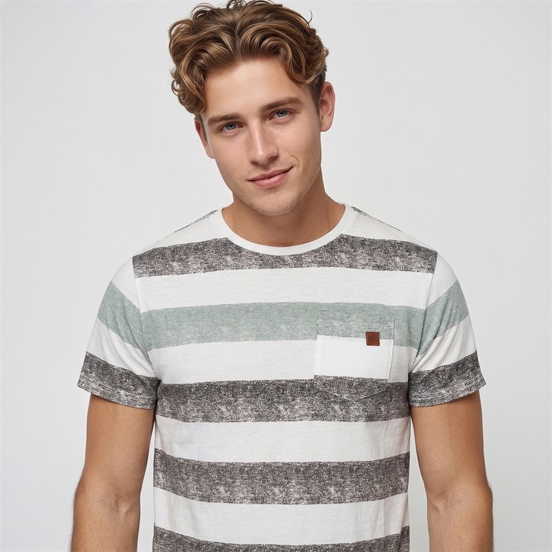 Indicode Mens Inhernandez T-Shirt Slate Gray - Image 3