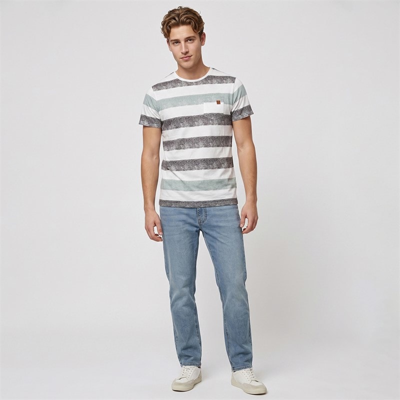 Indicode Mens Inhernandez T-Shirt Slate Gray - Image 4
