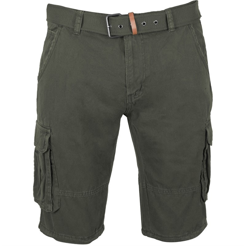 Indicode Mens Inmonroe Cargo Shorts Army - Image 1