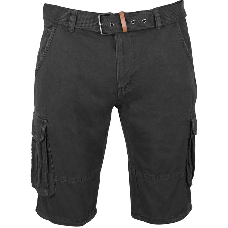 Indicode Mens Inmonroe Cargo Shorts Black - Image 1