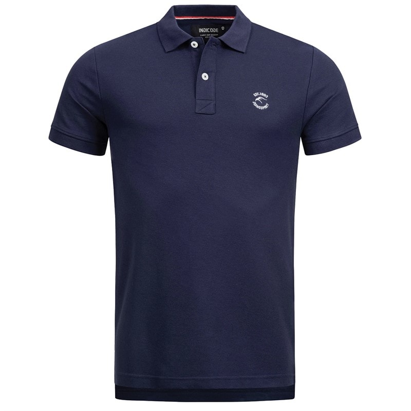 Indicode Mens Inwadim Polo Shirt Navy - Image 1