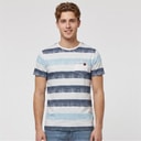 Indicode Mens Inhernandez T-Shirt Blue Wave