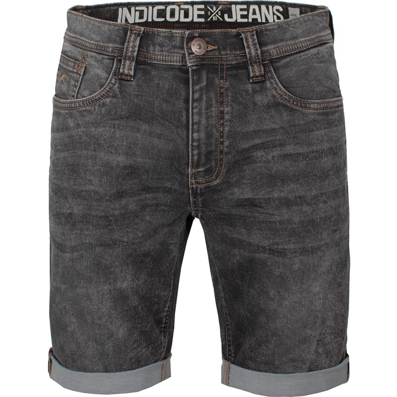 Indicode Mens Indelmare Denim Shorts Vintage Black - Image 1