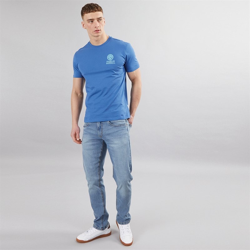 Indicode Mens Tony Regular Fit Jeans Blue Wash - Image 3