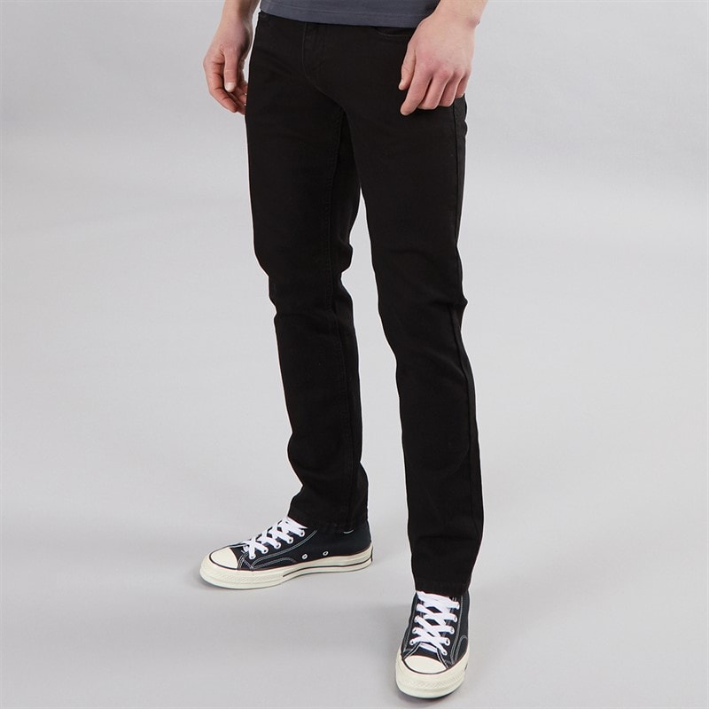 Indicode Mens Tony Regular Fit Jeans Ultra Black