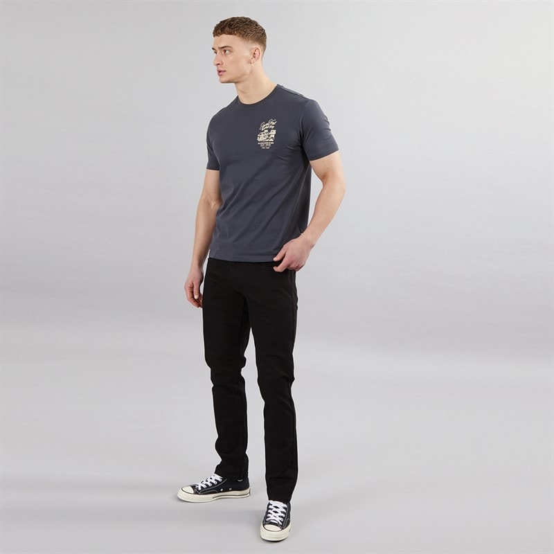 Indicode Mens Tony Regular Fit Jeans Ultra Black - Image 3