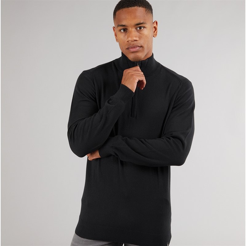 Indicode Mens Ancona Jumper Black - Image 1