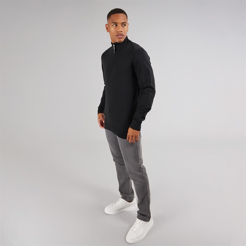 Indicode Mens Ancona Jumper Black - Image 4