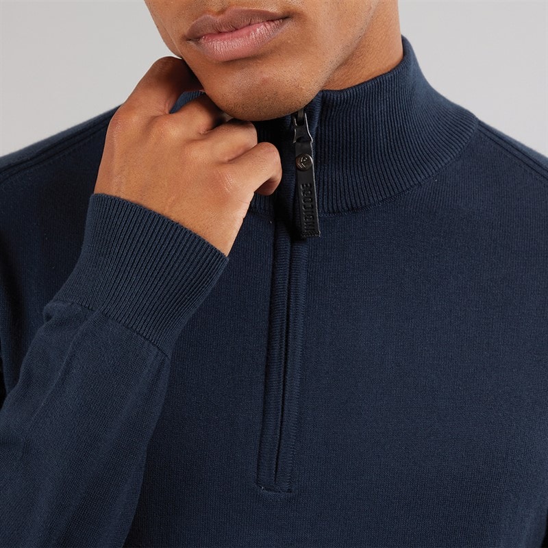 Indicode Mens Ancona Jumper Navy - Image 3