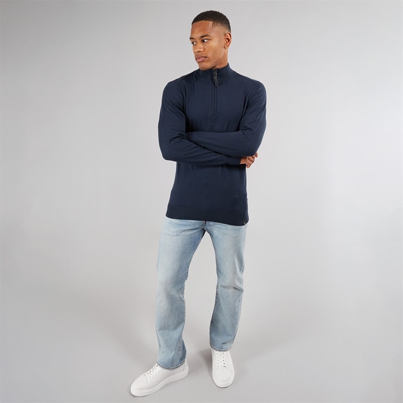 Indicode Mens Ancona Jumper Navy - Image 4