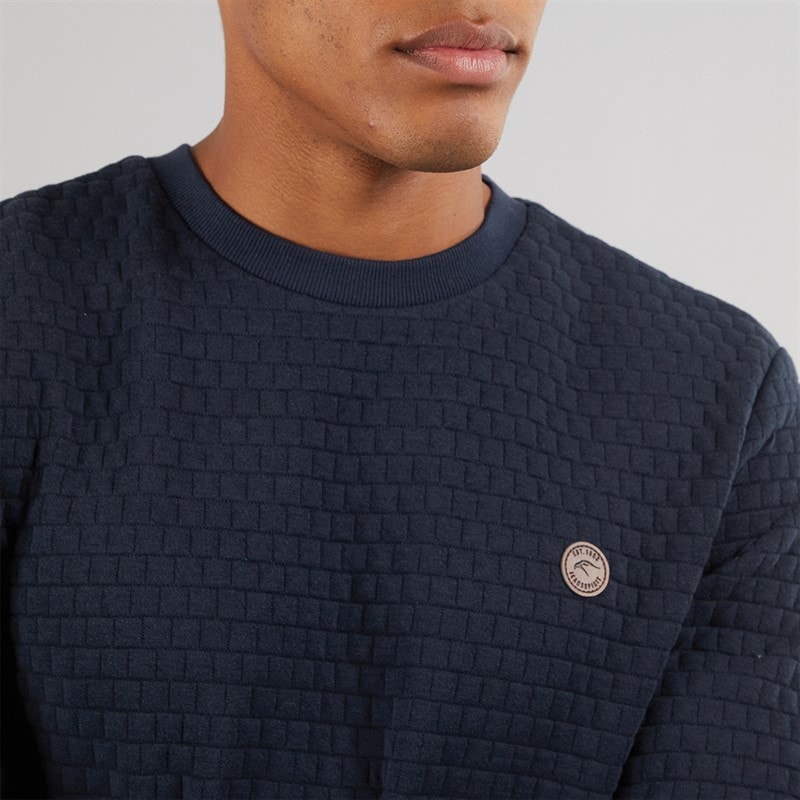 Indicode Mens Dash Sweatshirt Navy - Image 3
