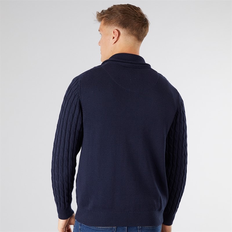 Indicode Mens Rufus Jumper Dark Navy - Image 2