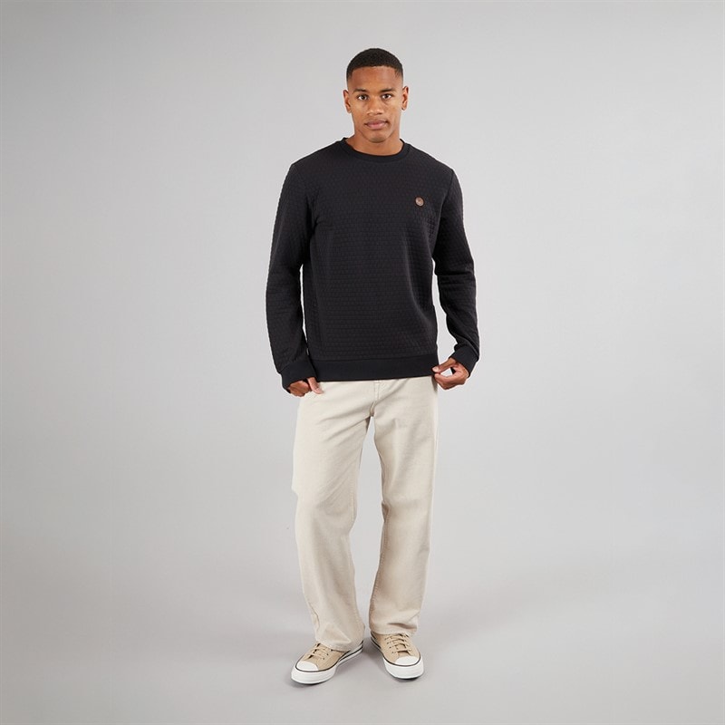 Indicode Mens Dash Sweatshirt Black - Image 4