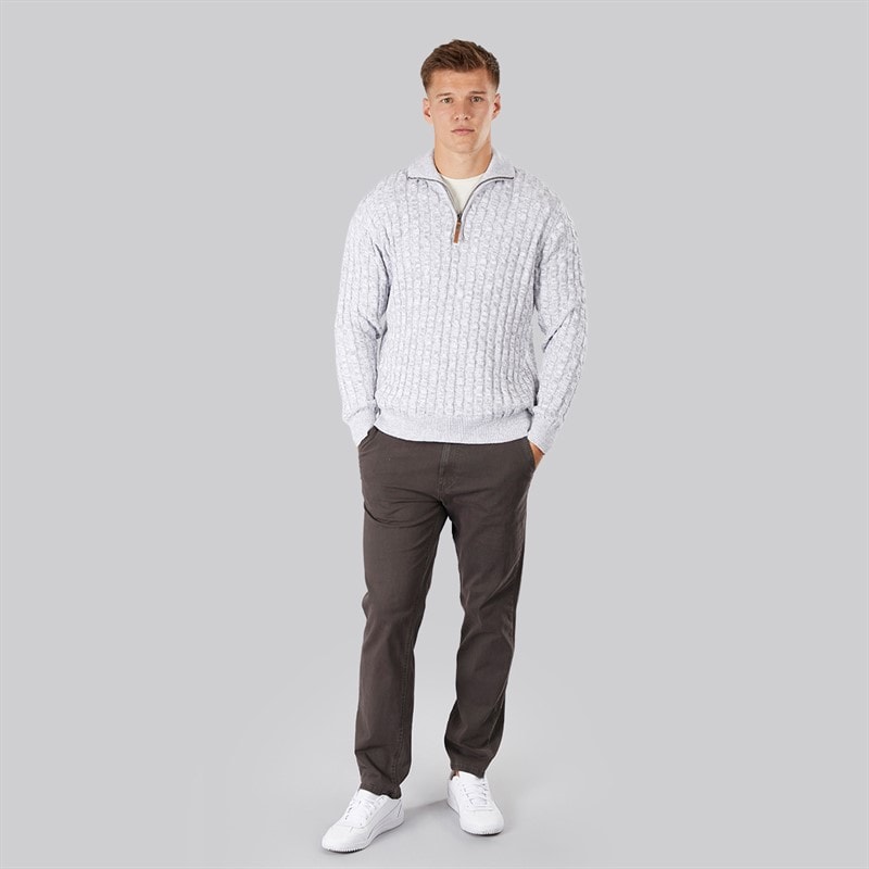 Indicode Mens Rufus Jumper Off White - Image 4