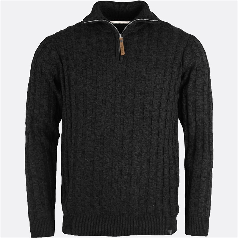 Indicode Mens Rufus Jumper Black - Image 1