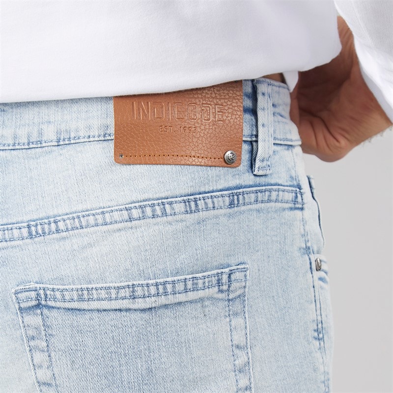 Indicode Mens Tony Regular Fit Jeans Icy Blue - Image 3