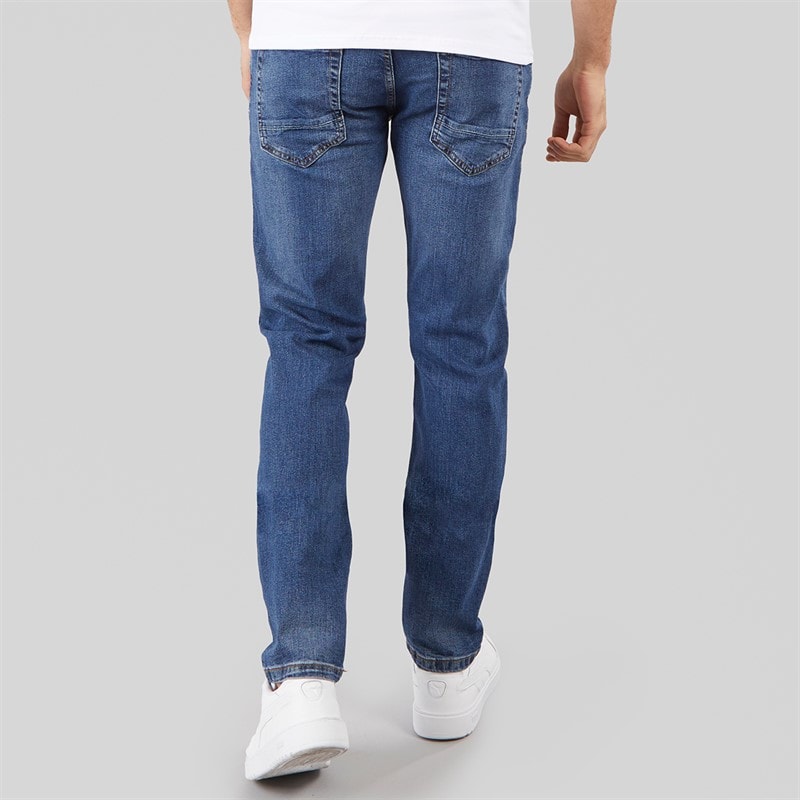 Indicode Mens Tony Regular Fit Jeans Medium Indigo - Image 2
