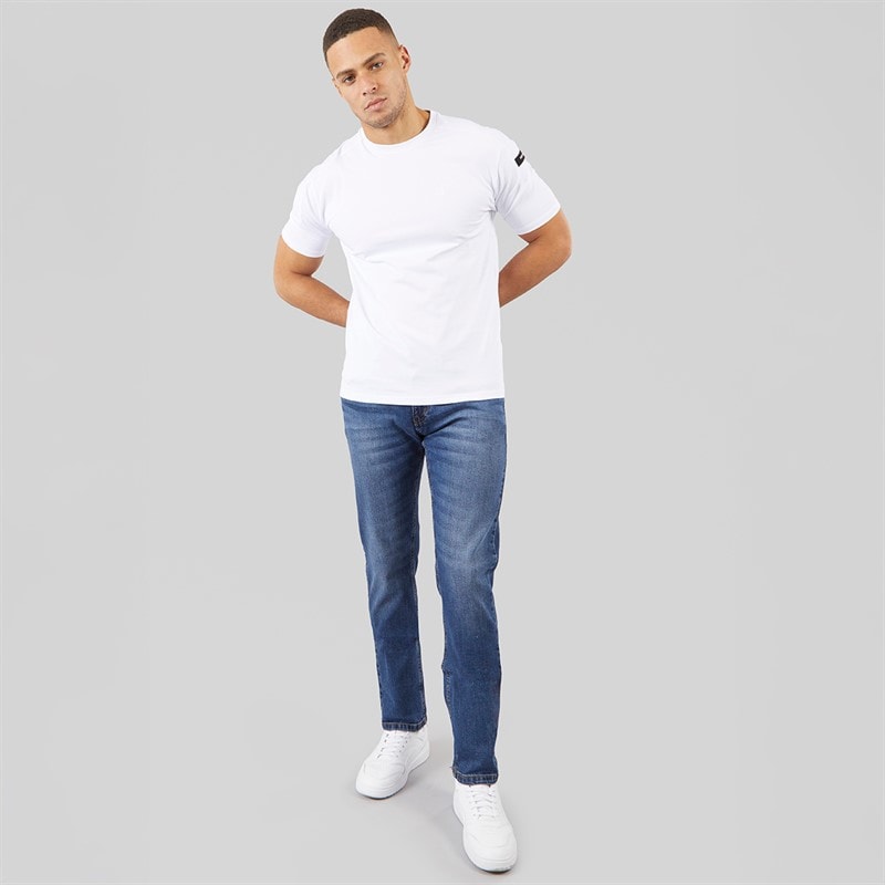 Indicode Mens Tony Regular Fit Jeans Medium Indigo - Image 4