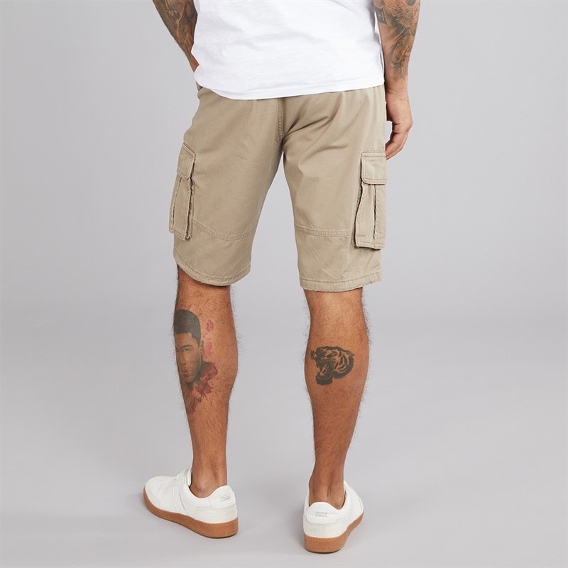 Indicode Mens Inmonroe Cargo Shorts Greige - Image 2
