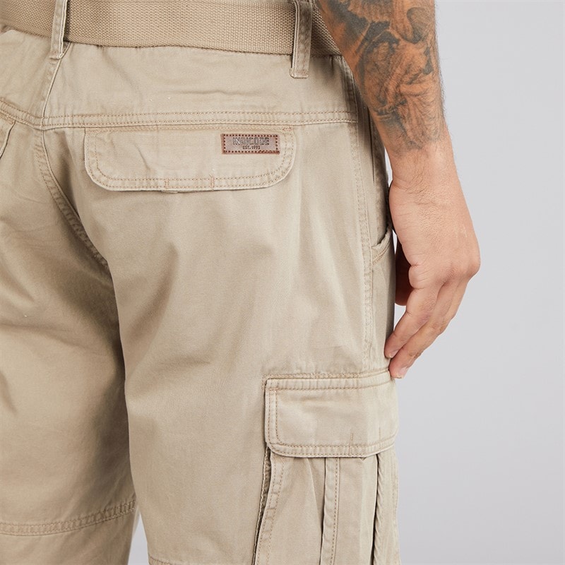 Indicode Mens Inmonroe Cargo Shorts Greige - Image 3
