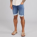 Indicode Mens Indelmare Denim Shorts Deep Dusk