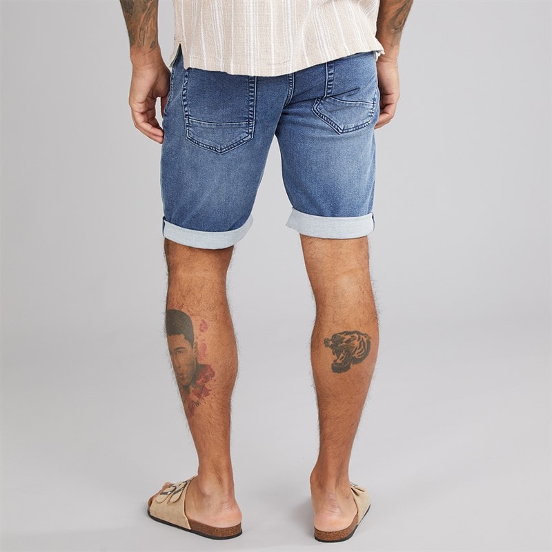 Indicode Mens Indelmare Denim Shorts Deep Dusk - Image 2